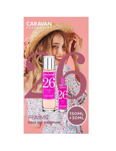 Estuche eau de parfum caravan n 26, 150 + 30 ml señora