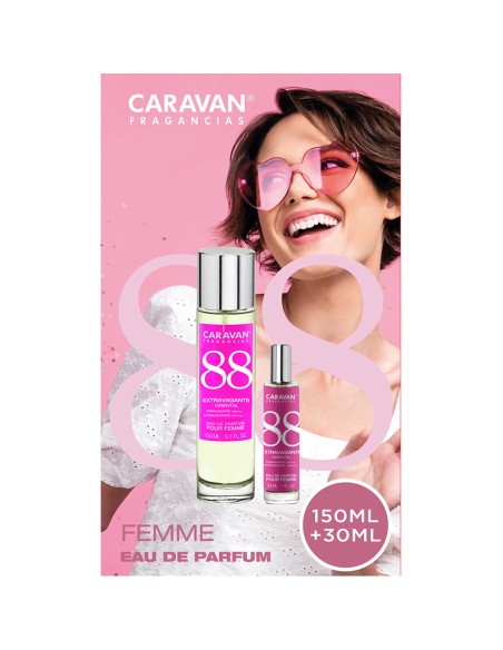 Estuche eau de parfum caravan n 88, 150 + 30 ml señora