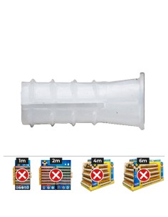 Taco de plástico tipo b ø 5 mm, caja 500 uds