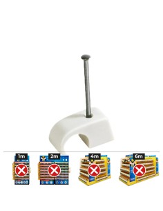 Plastigrap multidiámetro mplg ø4 - 5 - 6 mm, blanco, caja 200 uds