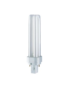 Bombilla bajo consumo g24d-2 2-pins 18 w 1200 lm pl-c 6500 k luz fria 150 x 35 mm