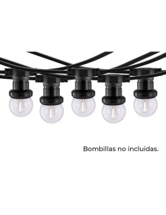 Guirnalda 40 portalámparas 2000 w 50-60 hz 220-240 v e27 ip44 20 m