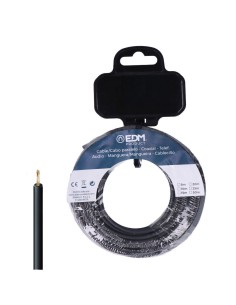 Carrete cablecillo h07z1-k 6,00 mm negro, 15 m