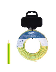 Carrete cablecillo h07z1-k 6,00 mm bicolor, 20 m