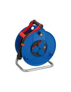 Enrollacables 50 m 3 g 1,50 mm 3 tomas bipolares con t/tl con cable bremaxx® ip44