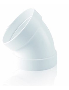 CODO E TRACCION AIRE TUBO REDONDO 45 120MM IGN-AUT PP BL SI