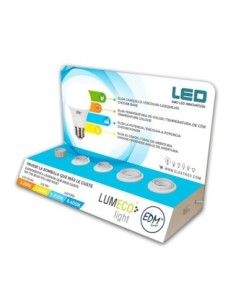 MOSTRADOR SOBREMESA PARA 5 BOMBILLAS EDM 2 E 27 - 2 E 14 - 1 GU10