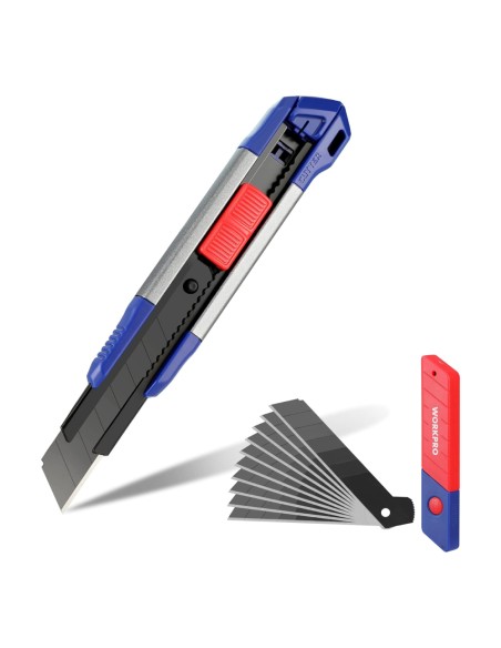 Cúter cierre a presion + 11 cuchillas