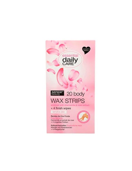 Bandas depilatorias faciales piel sensible, 20 uds