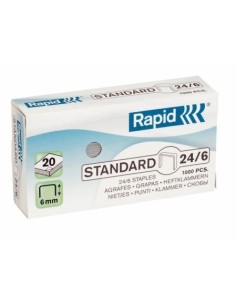 GRAPA GRAPADORA MODELO 24 06MM ACERO GALV RAPID 1.000 PZ