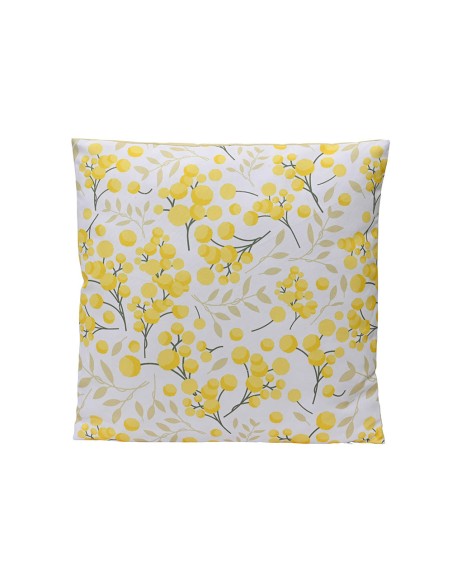 Cojín cuadrado poliéster estampado, exterior, 45 x 45 x 8 cm