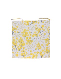 Cojín cuadrado poliéster estampado, exterior, 40 x 40 x 4 cm