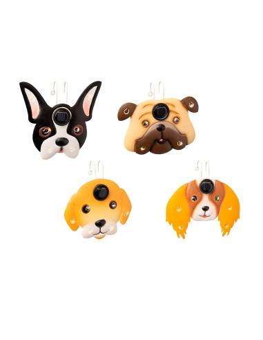 Luz solar figura perro para colgar, modelos variados