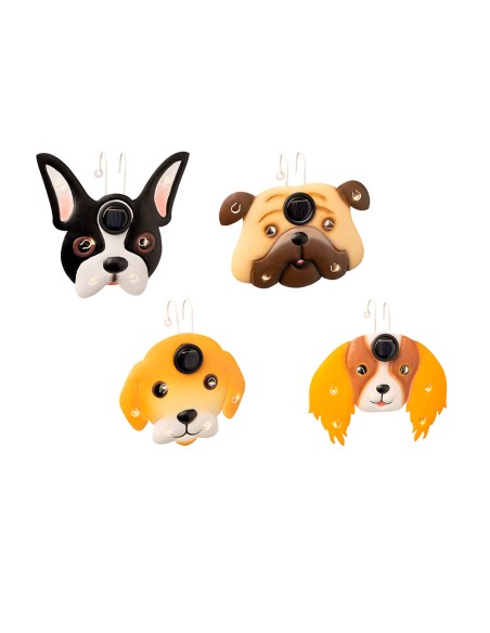 Luz solar figura perro para colgar, modelos variados
