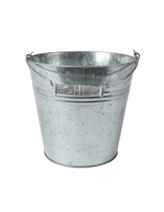 Cubo de zinc, para exterior ø18 x 17 cm