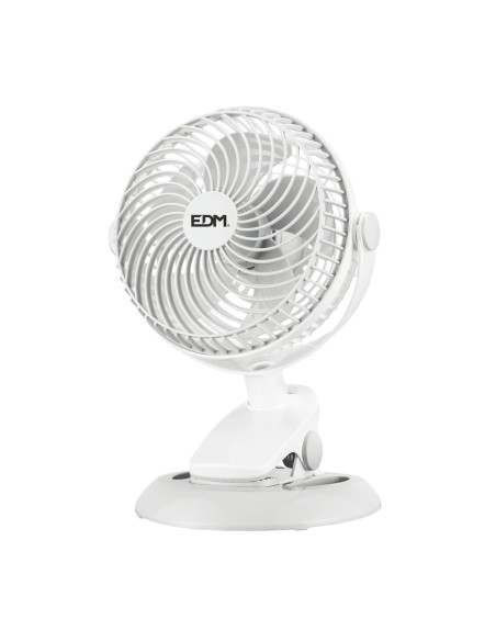 Mini ventilador recargable con pinza y base, 3 w 31,6 db ø 17 x 18 x 28 cm