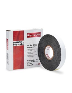 Cinta aislante caucho epr negra autosoldable vulcanizable 19 mm x 0,76 mm x 9,1 m