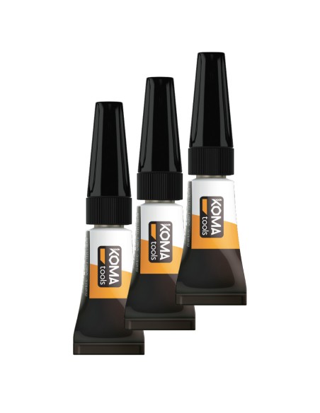 Adhesivo instantaneo de cianocrilato 3 x 1g