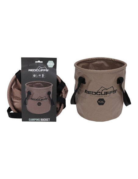 Cubo de camping plegable de 10 litros