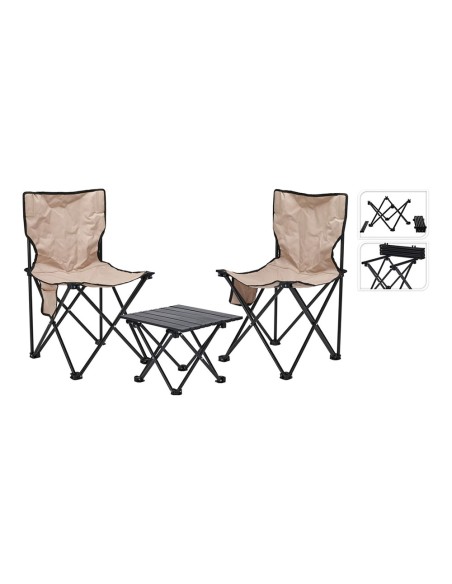 Conjunto mesa y sillas camping