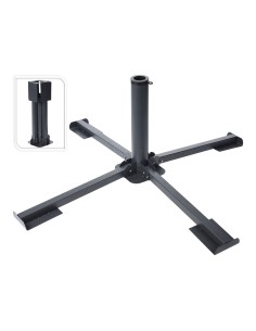 Base parasol metal plegable 4 patas
