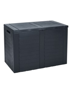 Arcón para balcón antracita 75 x 44 x 53 cm