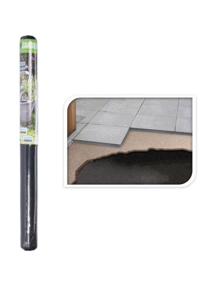 Malla antihierba 8 x 1,5 m negra