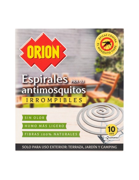Espirales anti mosquitos 10 unidades + 2 soportes