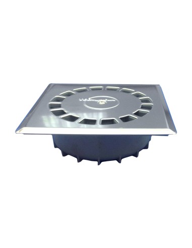 Sumidero pvc sifonico vertical estandar inoxidable t-88 i 15 x 15 cm / 165 x 165 x 50,5 mm / ø50 mm