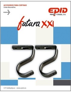 SOPORTE BARRA CORT 19MM TECHO MET NE FUTURA 21 EPID 2 PZ