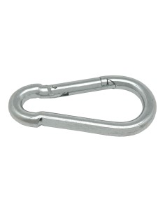 Mosquetón bombero sin seguro, msq01, acero galvanizado, 8 x 80 mm