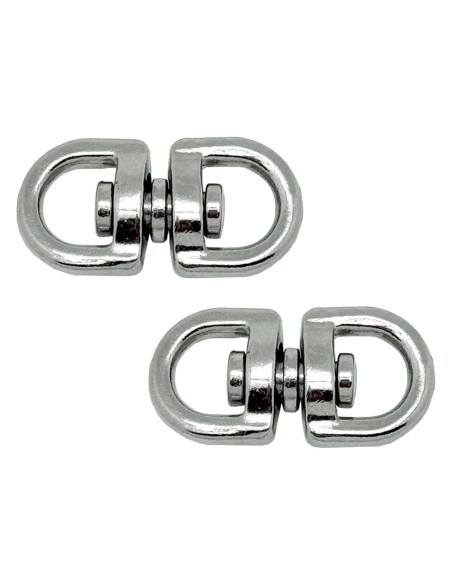 Anilla giratoria ap12, acero níquelado, 10 mm, 3/8". 2 unidades