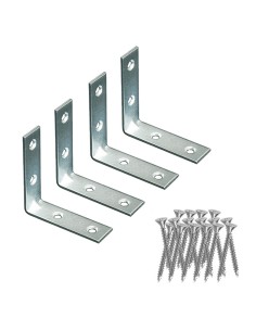 Ángulo refuerzo an02, acero zincado, 20 x 20 x 15 mm. 4 unidades