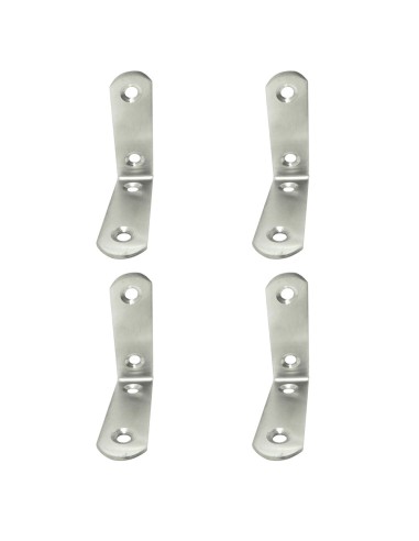 Ángulo refuerzo an24, acero inoxidable, 60 x 60 x 19 mm. 4 unidades