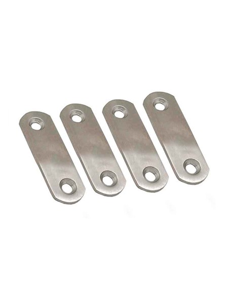 Placa recta unión plc14, acero inoxidable, 60 x 16 x 1,5 mm. 4 unidades