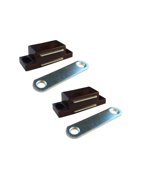 Cierre magnético im02, marrón, 56 x 18 mm, 2 unidades