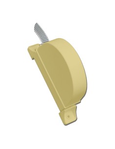 Recogedor exterior abatible pr02 14 mm marfil, 175 x 32 x 120 mm