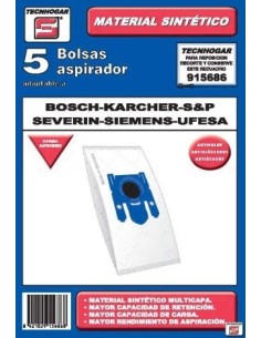 BOLSA ASPIRADOR PAPEL BOSCH SIEMENS UFESA 915686 THOGAR 5 PZ