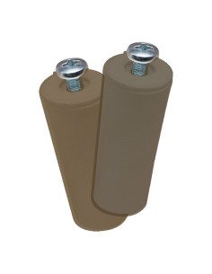 Tope persiana pr08, marrón 40 mm 2 unidades
