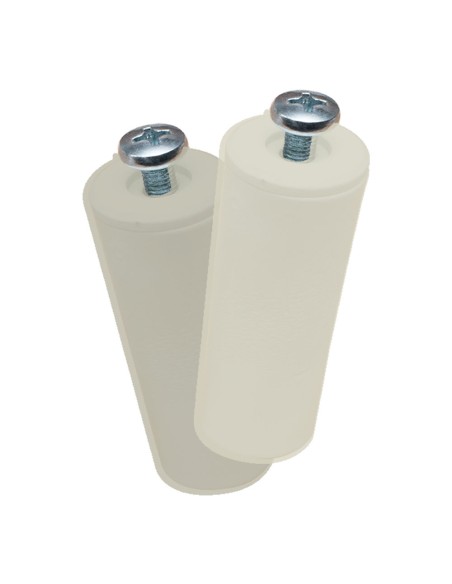 Tope persiana pr08, marfil 40 mm 2 unidades