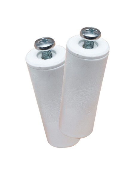 Tope persiana pr08, blanco 60 mm 2 unidades
