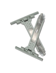 Tirante con fleje pr18 gris, 150 x 105 x 10 mm. 2 unidades