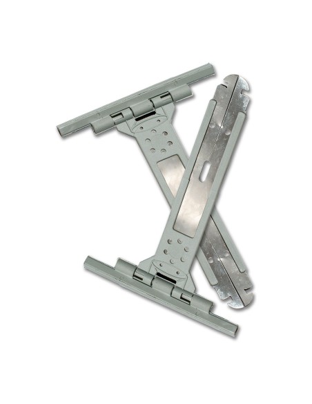 Tirante con fleje pr18 gris, 150 x 105 x 10 mm. 2 unidades