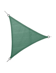 Toldo vela triangular verde 3,6 x 3,6 x 3,6 m