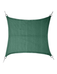 Toldo vela cuadrado verde 5 x 5 m