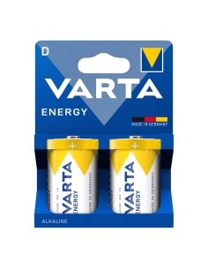 Pila alkalina energy d, 1,5v (blister 2 uds) ø34,2 x 61,5 mm