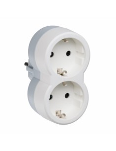 ADAPTADOR ELEC TT 16A 250V FRONTAL DOB ABS BL LEGRAND