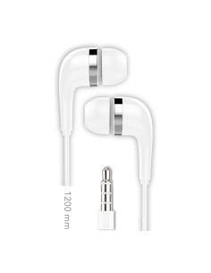 Auriculares bsk jack con micrófono, blanco
