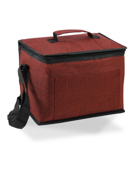 Nevera diseño tejana con asa, color granate 10 l