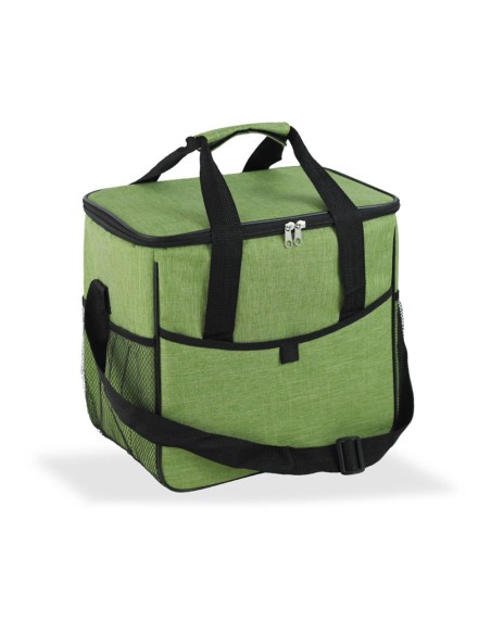 Nevera diseño tejana con asa color verde 21 l
